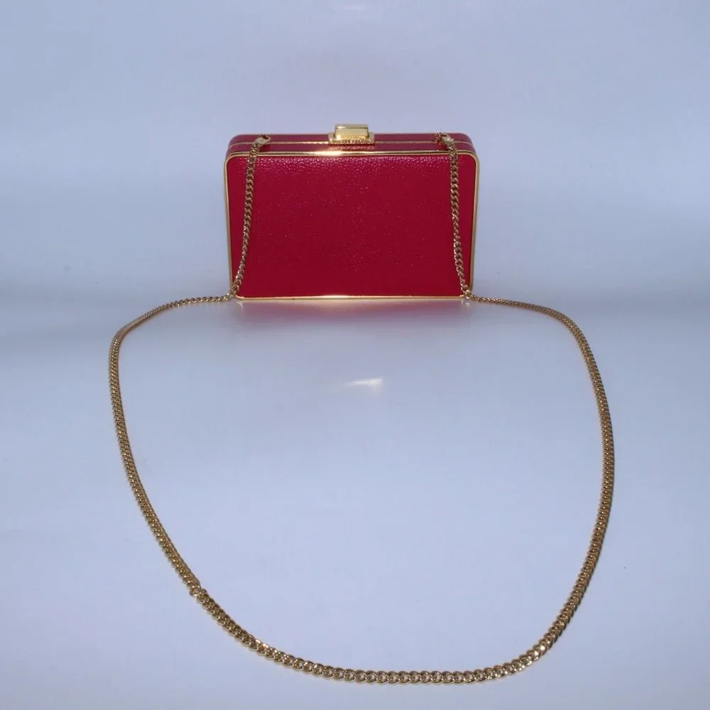 Michael Kors Cross Body Bag Satchel Purse Pink Leather Gold Hardware